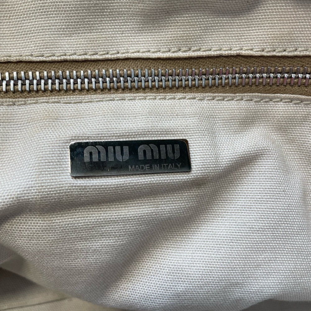 Miu Miu white leather hobo bag - Picture 10 of 15